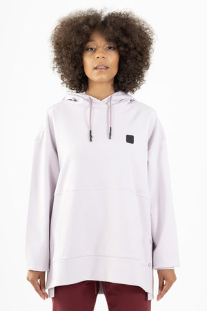 Comfort Kadın Kapüşonlu Lila Sweatshirt