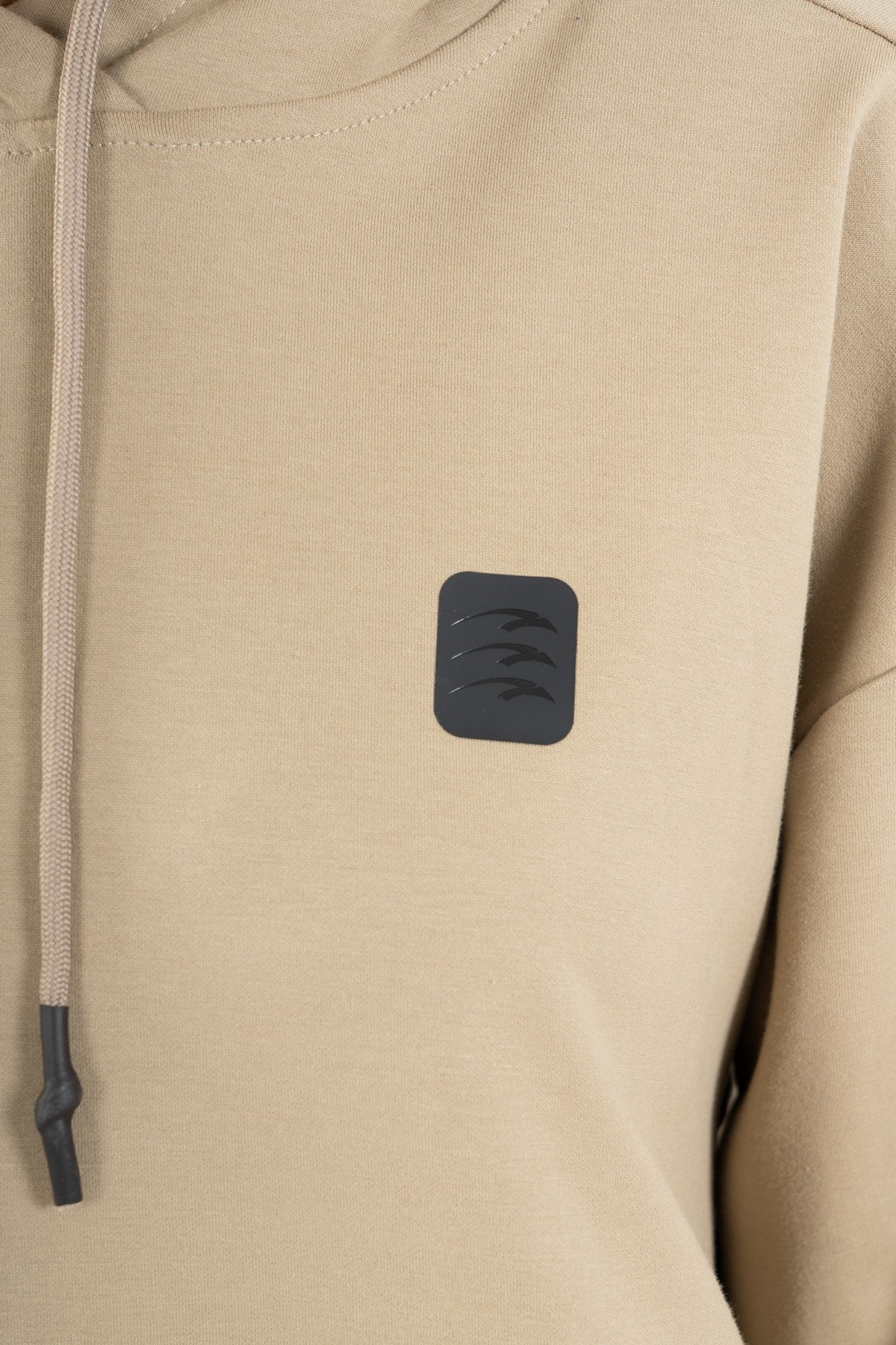 Comfort Kadın Kapüşonlu Bej Sweatshirt