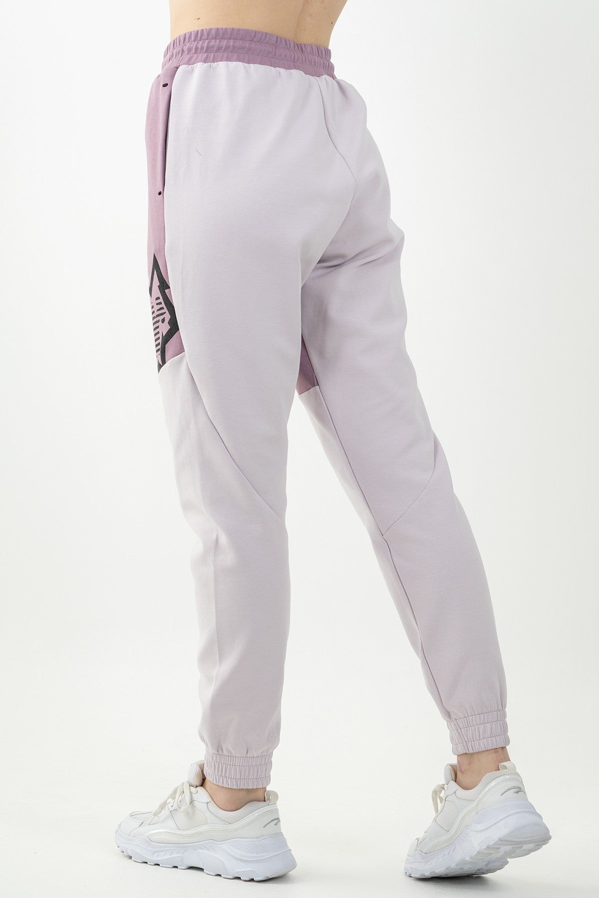 Comfort Kadın Dönüşlü Paça Lila Pantolon