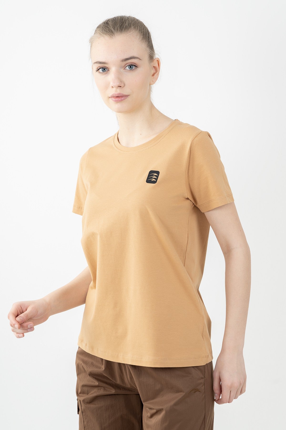 Regular Kadın Bisiklet Yaka Kırmızı T-shirt