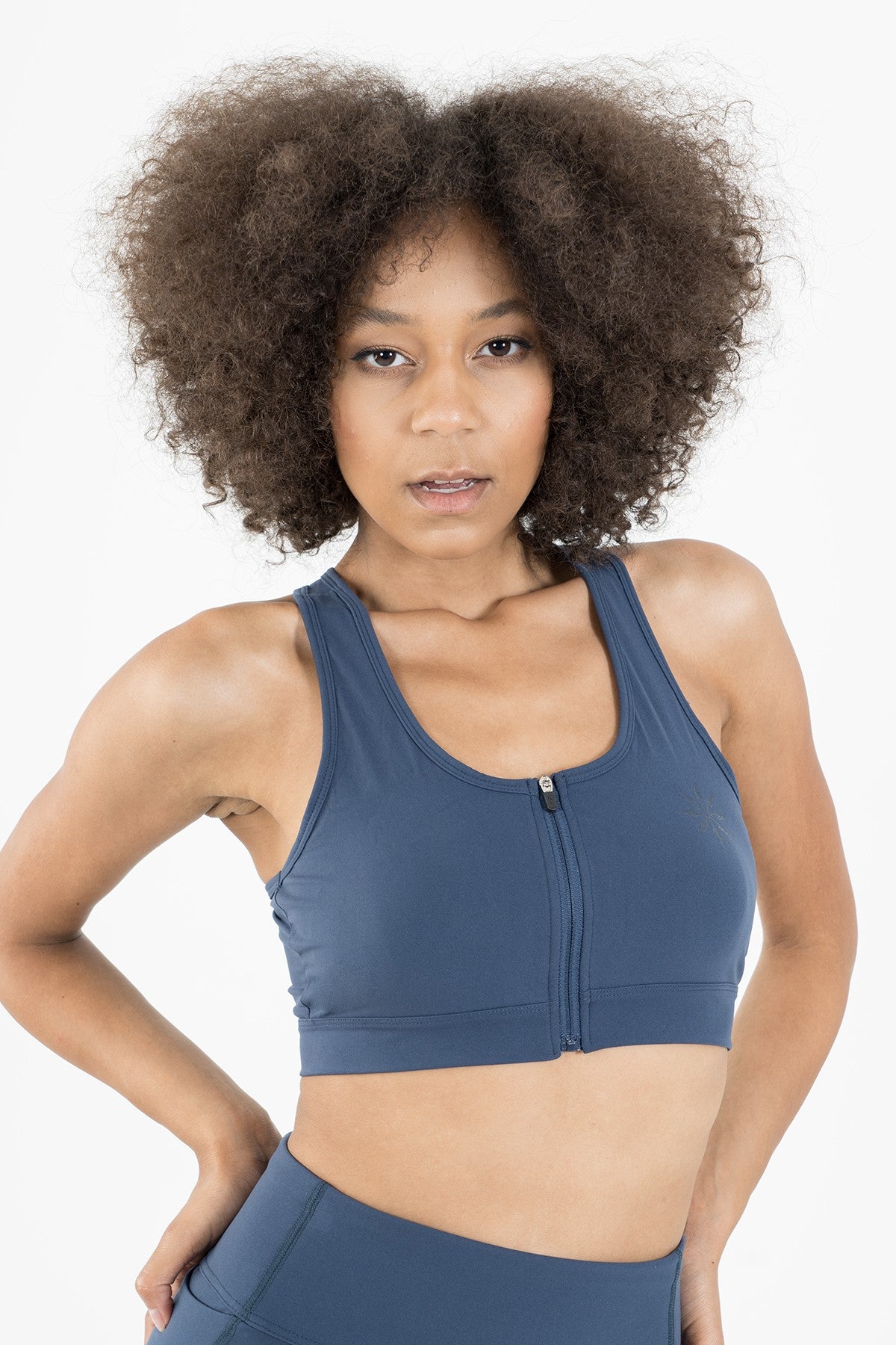 SlimFit Kadın Atlet Yaka Lacivert Bra