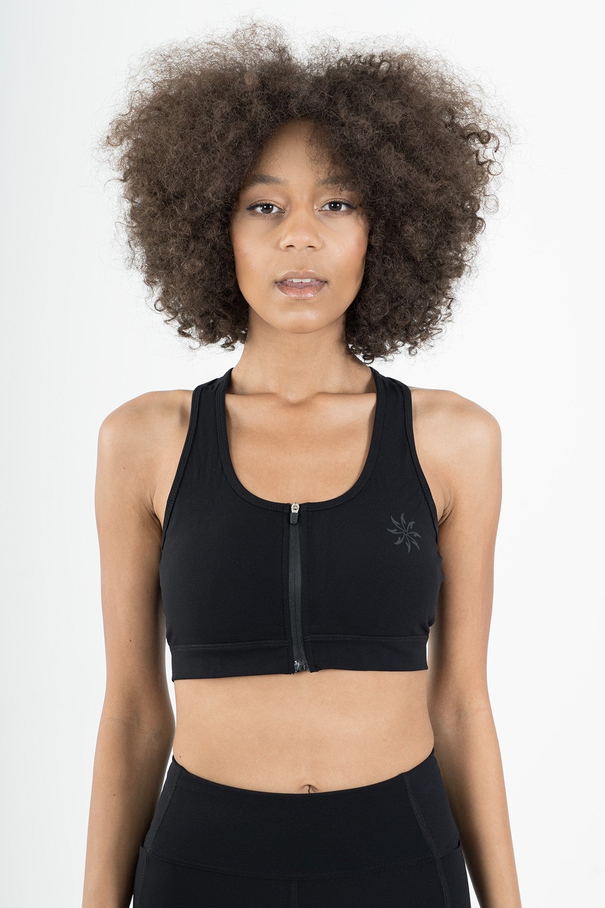 SlimFit Kadın Atlet Yaka Siyah Bra