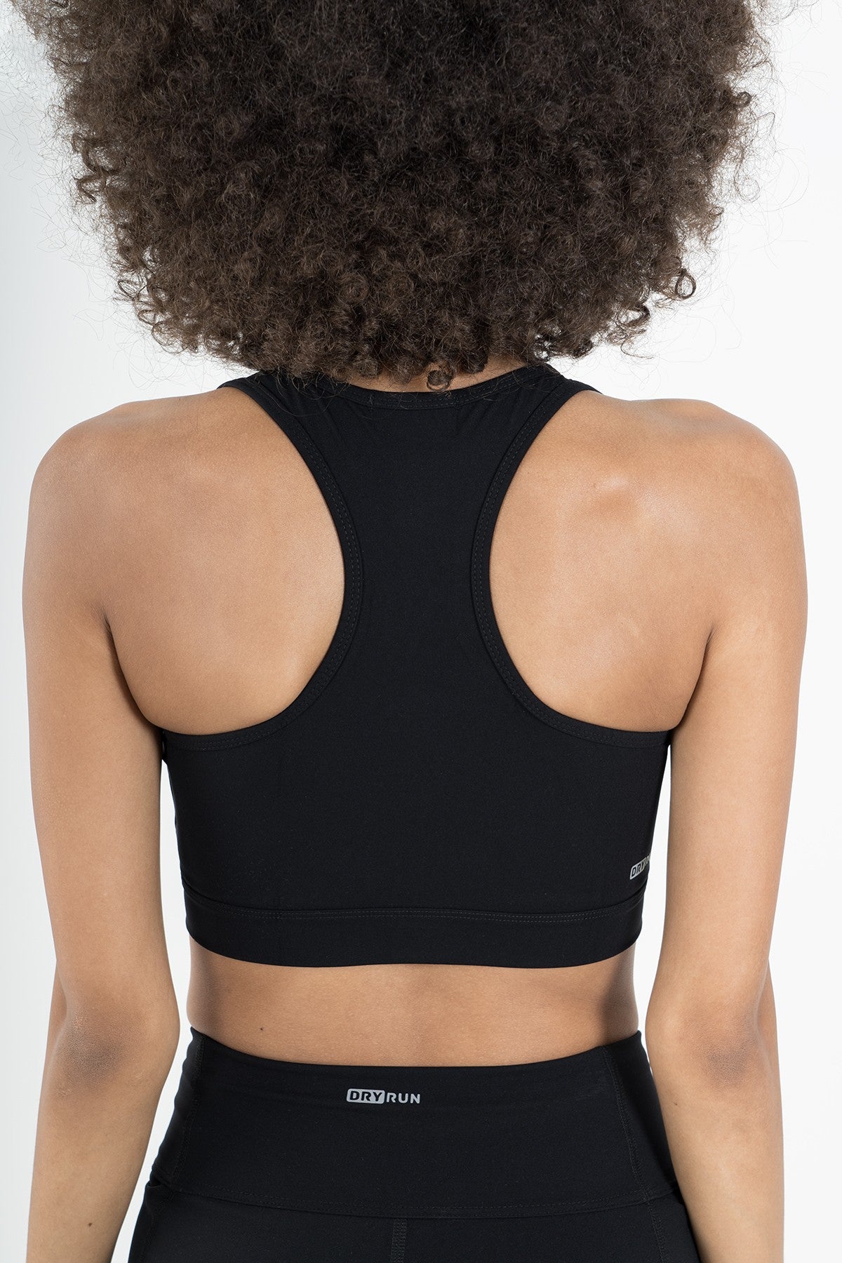 SlimFit Kadın Atlet Yaka Siyah Bra
