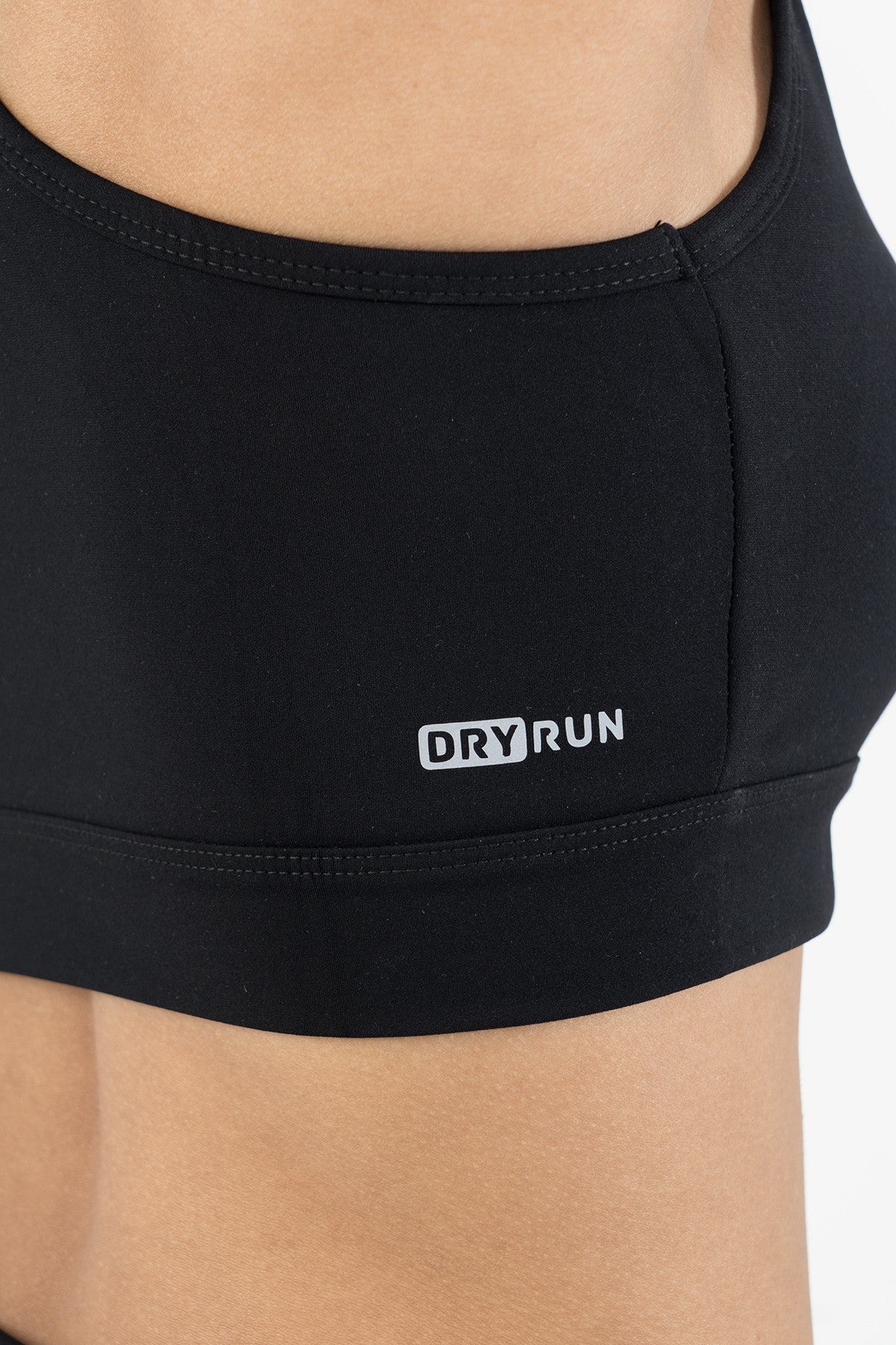 SlimFit Kadın Atlet Yaka Siyah Bra