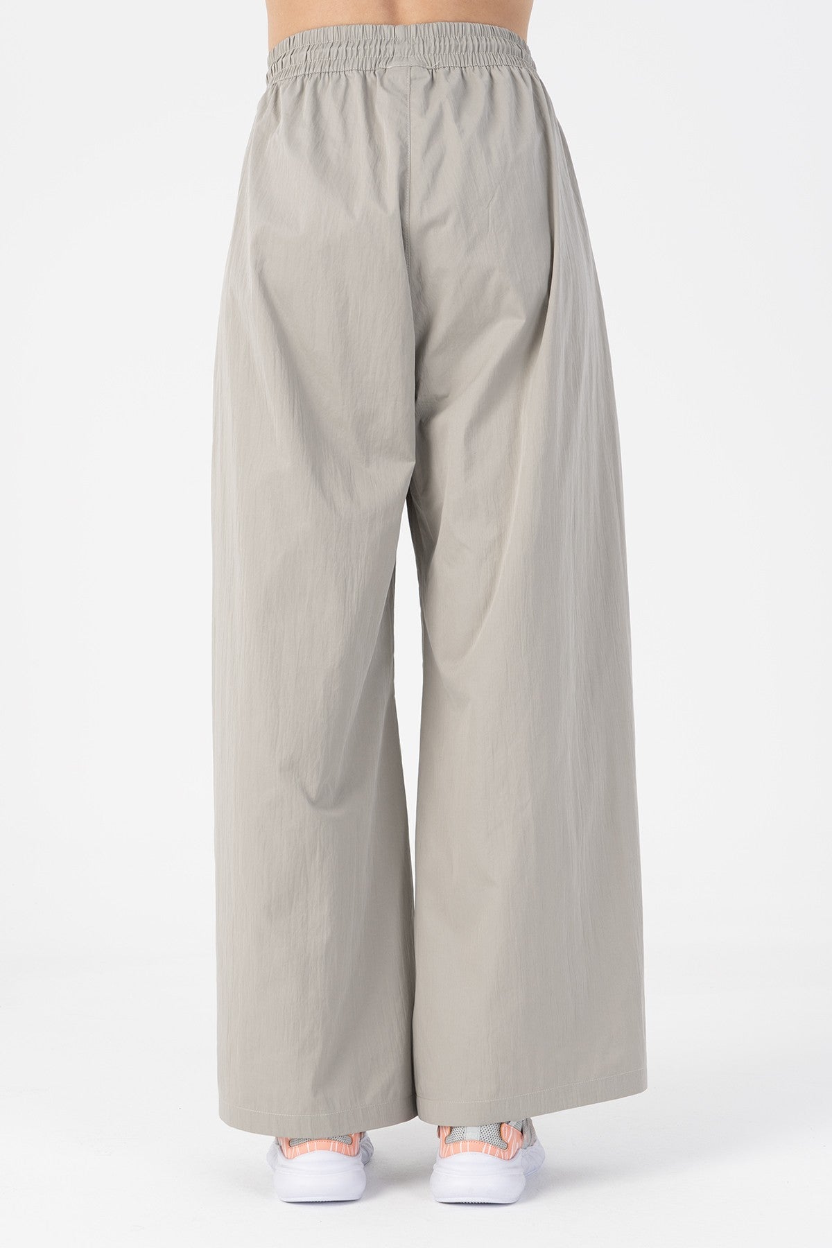 Comfort Kadın Bol Paça Gri Pantolon
