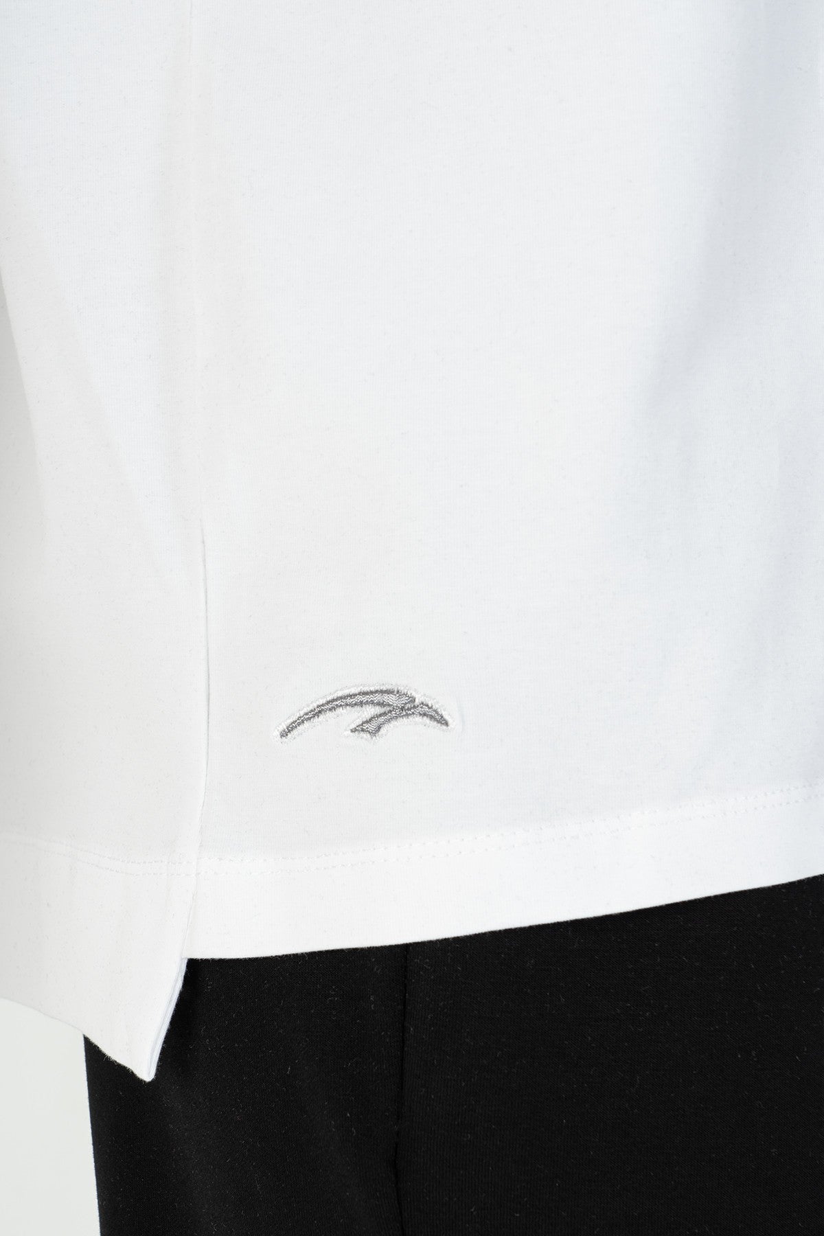 Comfort Kadın Bisiklet Yaka Beyaz T-shirt