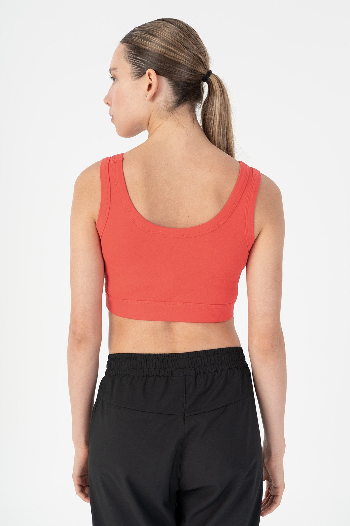 SlimFit Kadın U Yaka Kırmızı Bra
