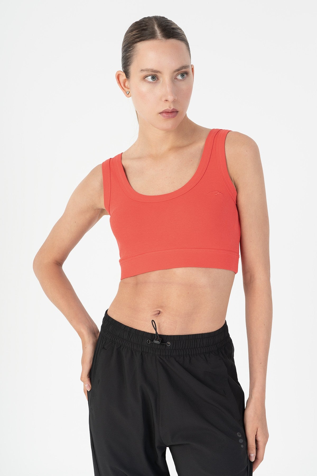 SlimFit Kadın U Yaka Kırmızı Bra
