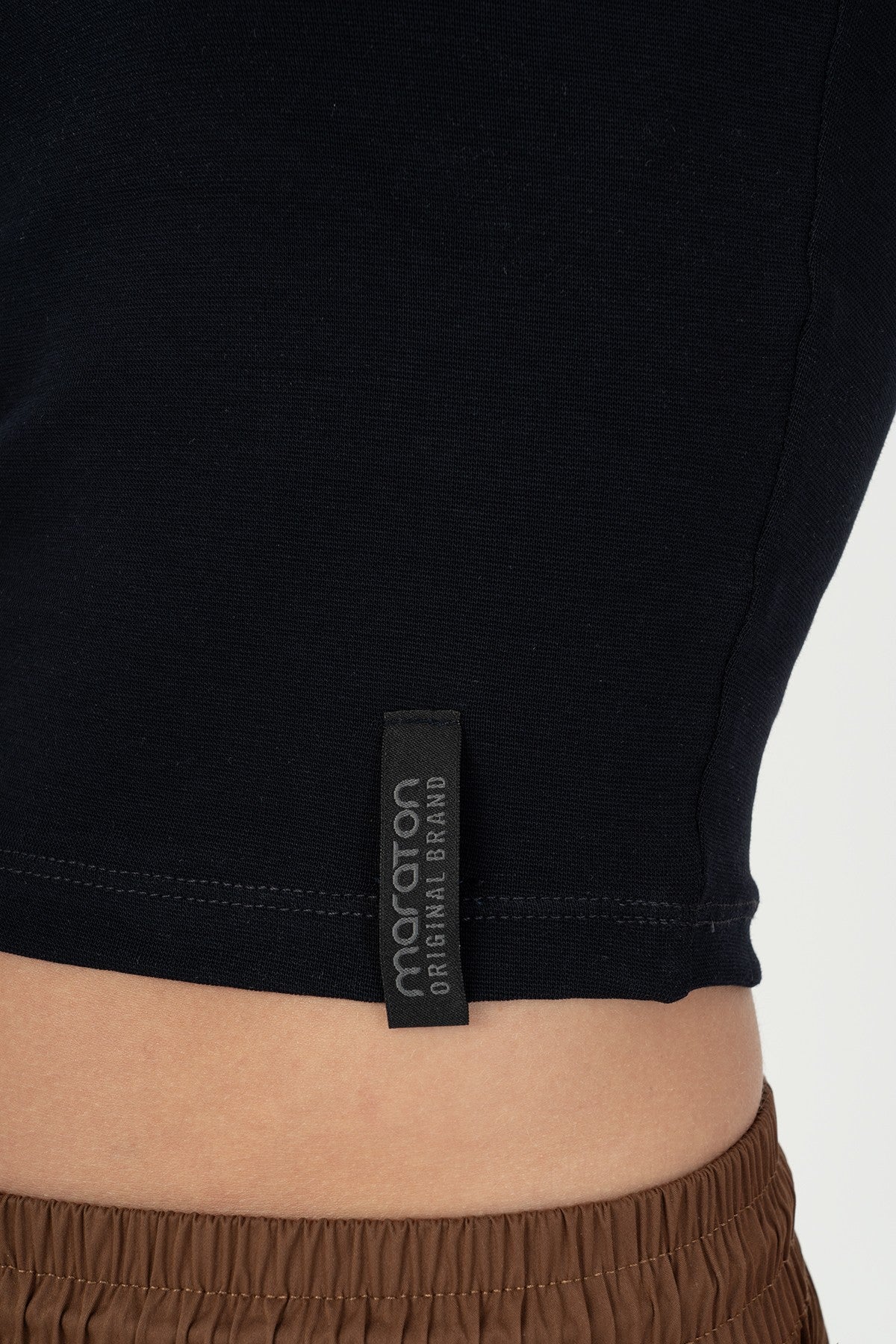 SlimFit Kadın Bisiklet Yaka Lacivert Atlet