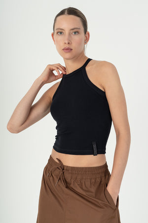 SlimFit Kadın Bisiklet Yaka Lacivert Atlet