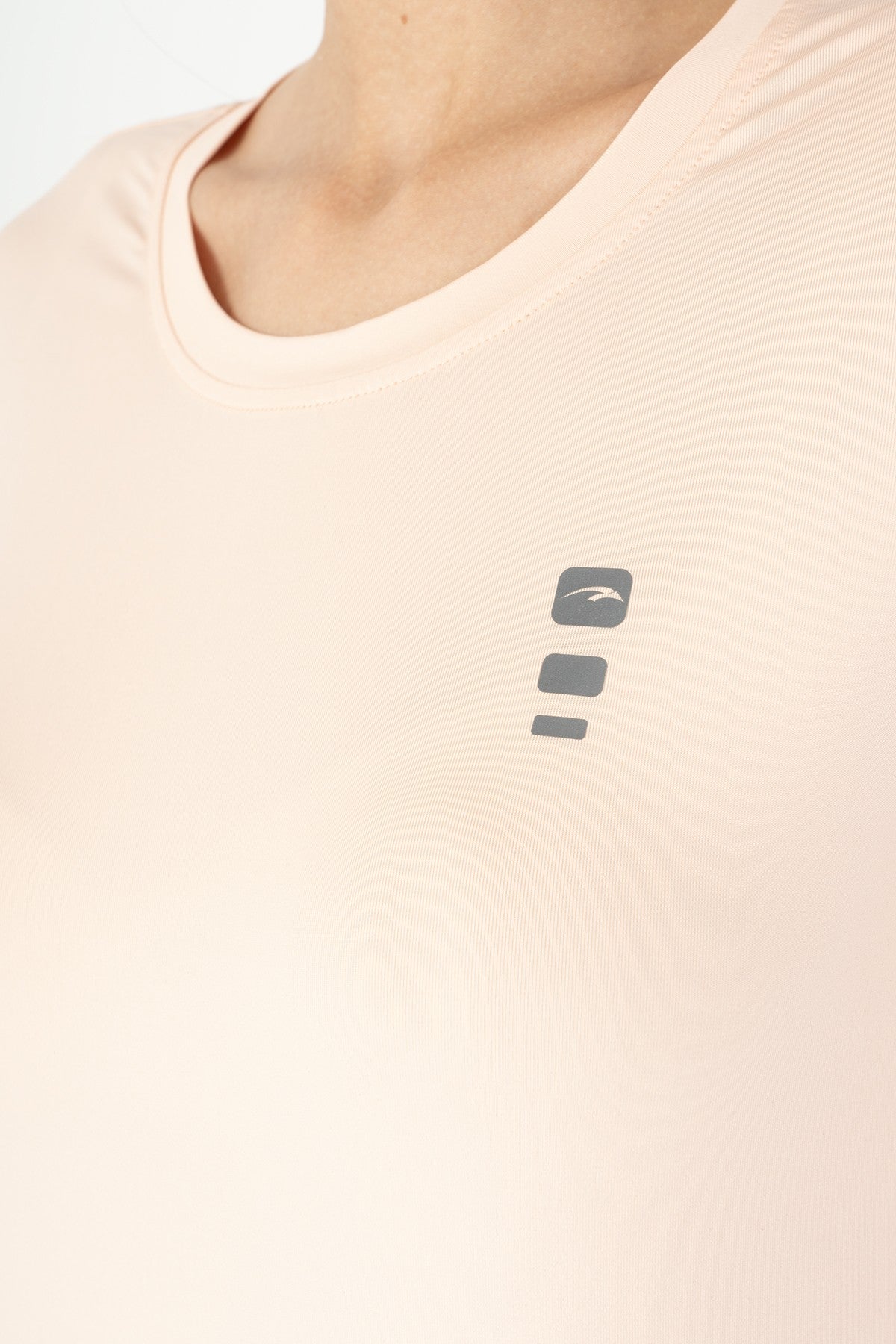 SlimFit Kadın Bisiklet Yaka Pembe T-shirt