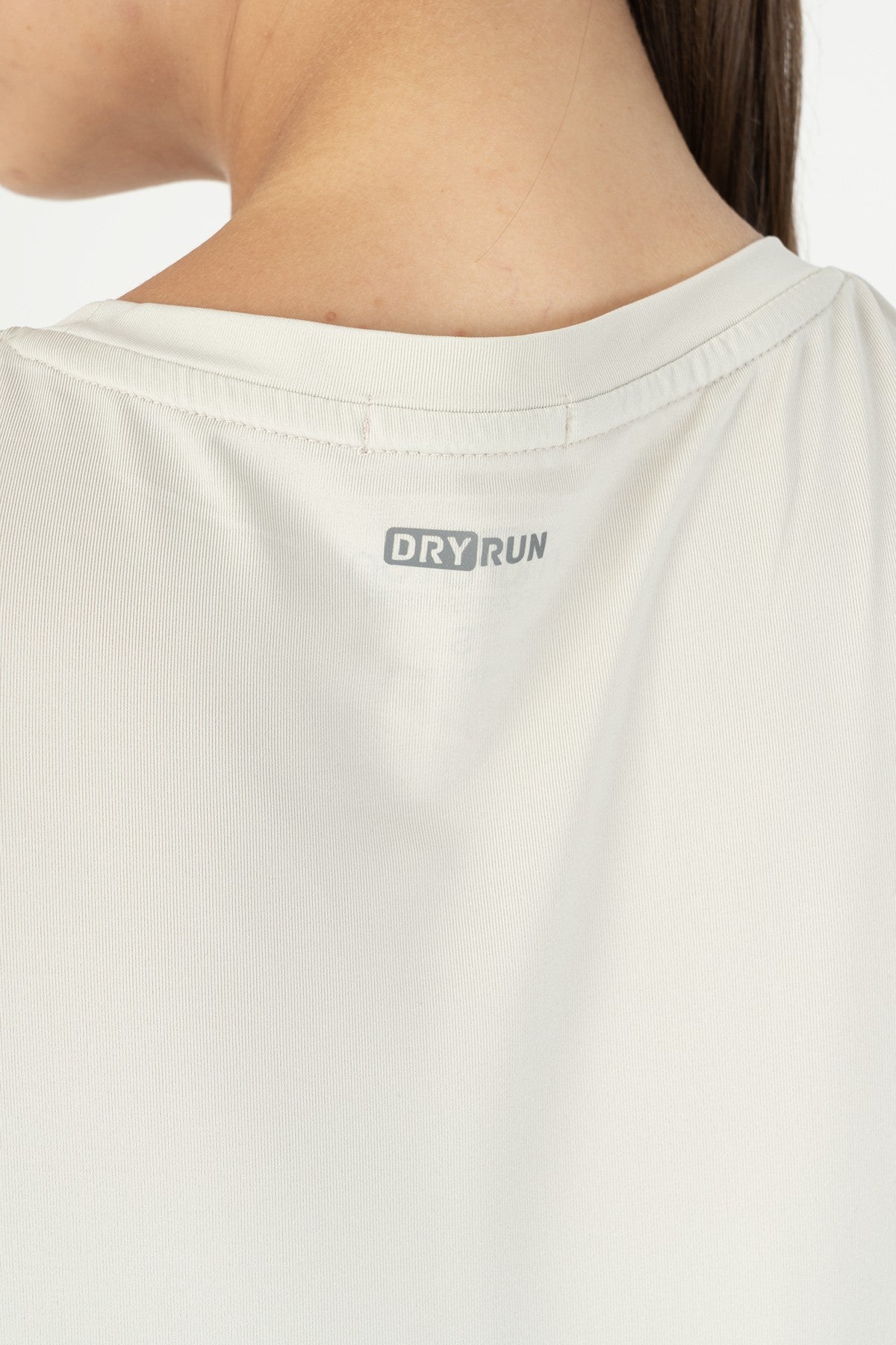 SlimFit Kadın Bisiklet Yaka Gri T-shirt