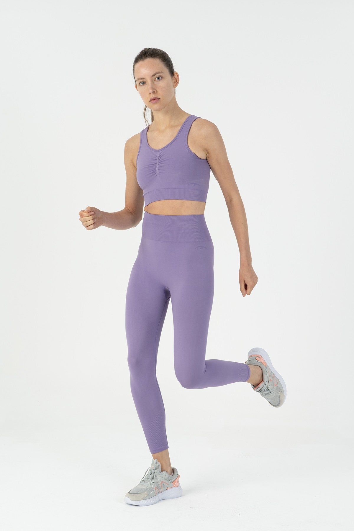 SlimFit Kadın Düz Yaka Açık mor Bra