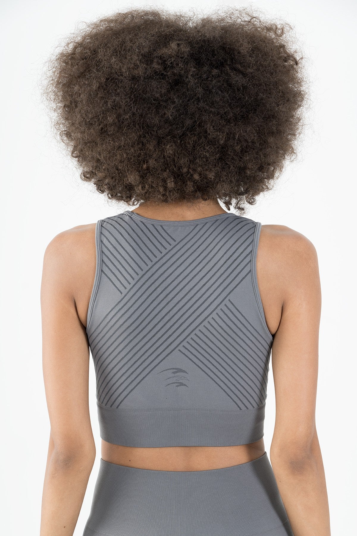 SlimFit Kadın Kapalı Yaka Antrasit Bra