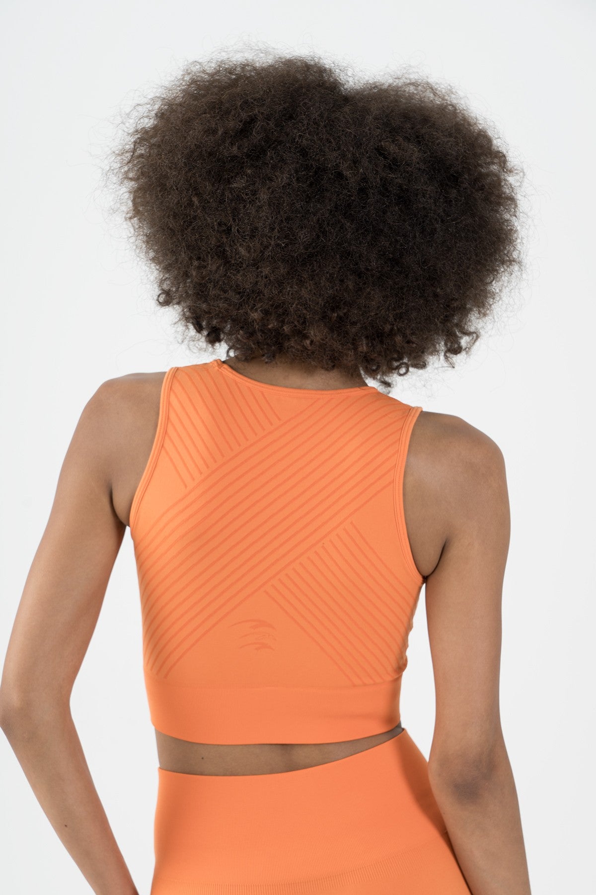 SlimFit Kadın Kapalı Yaka Turuncu Bra