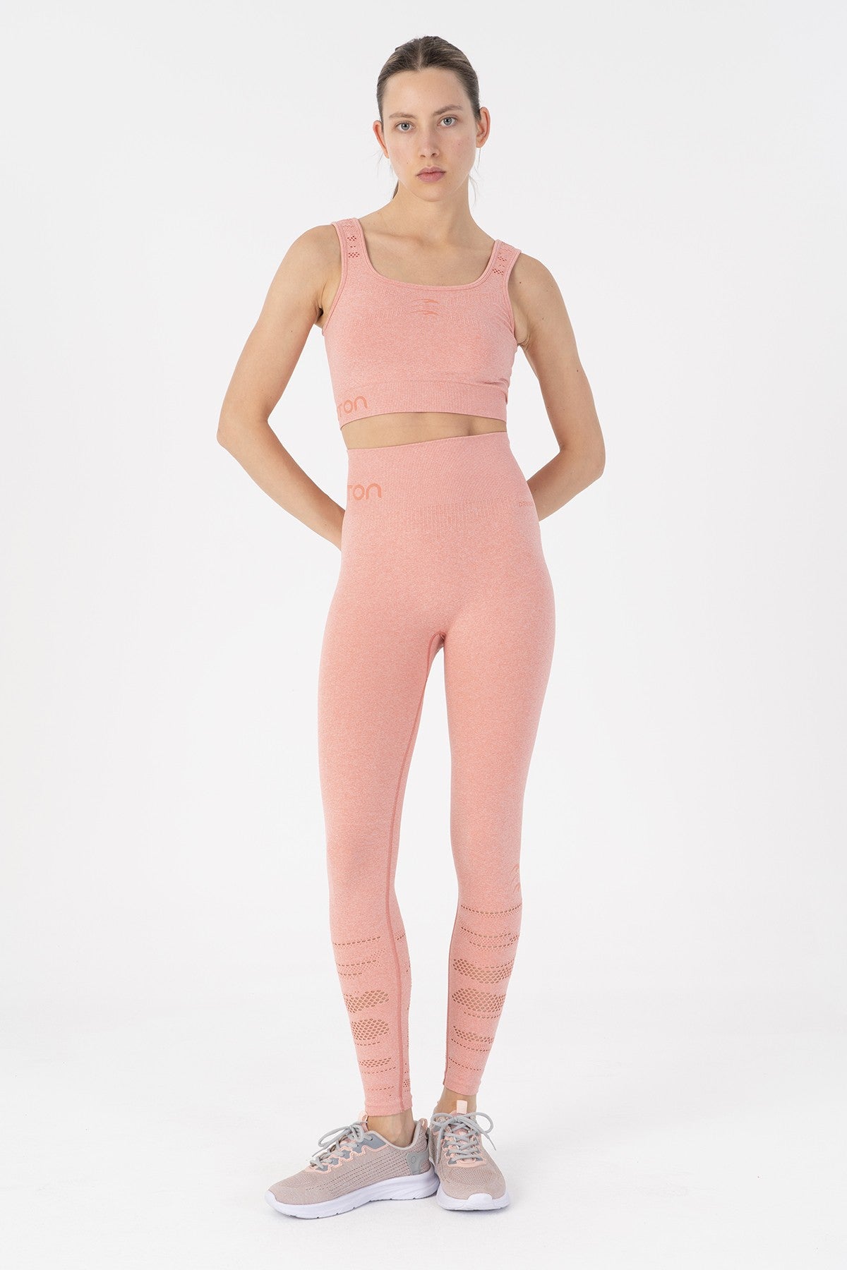 SlimFit Kadın Düz Yaka Pembe Bra