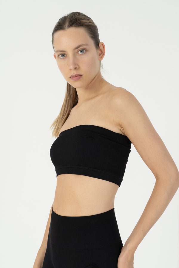 SlimFit Kadın Straplez Siyah Bra