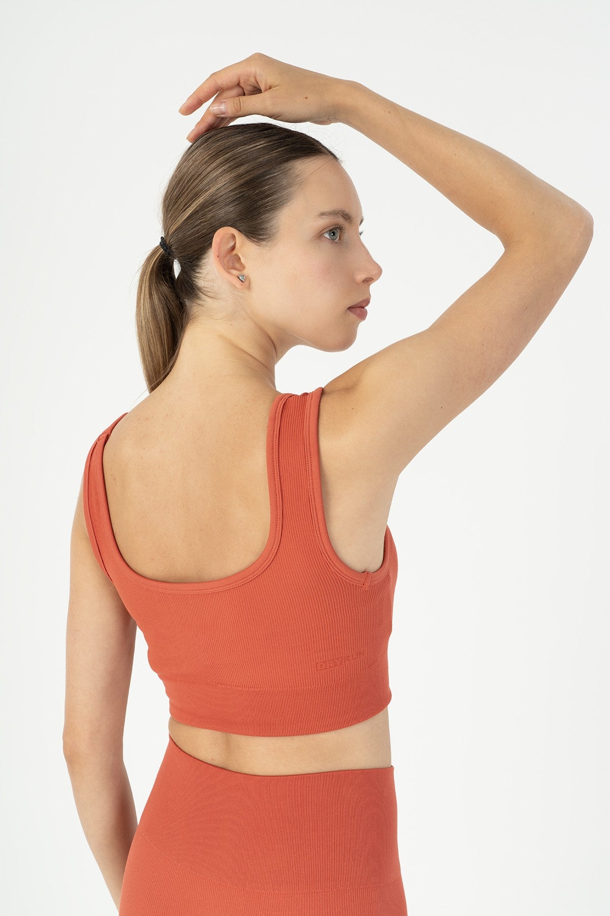 SlimFit Kadın Düz Yaka Kiremit Bra