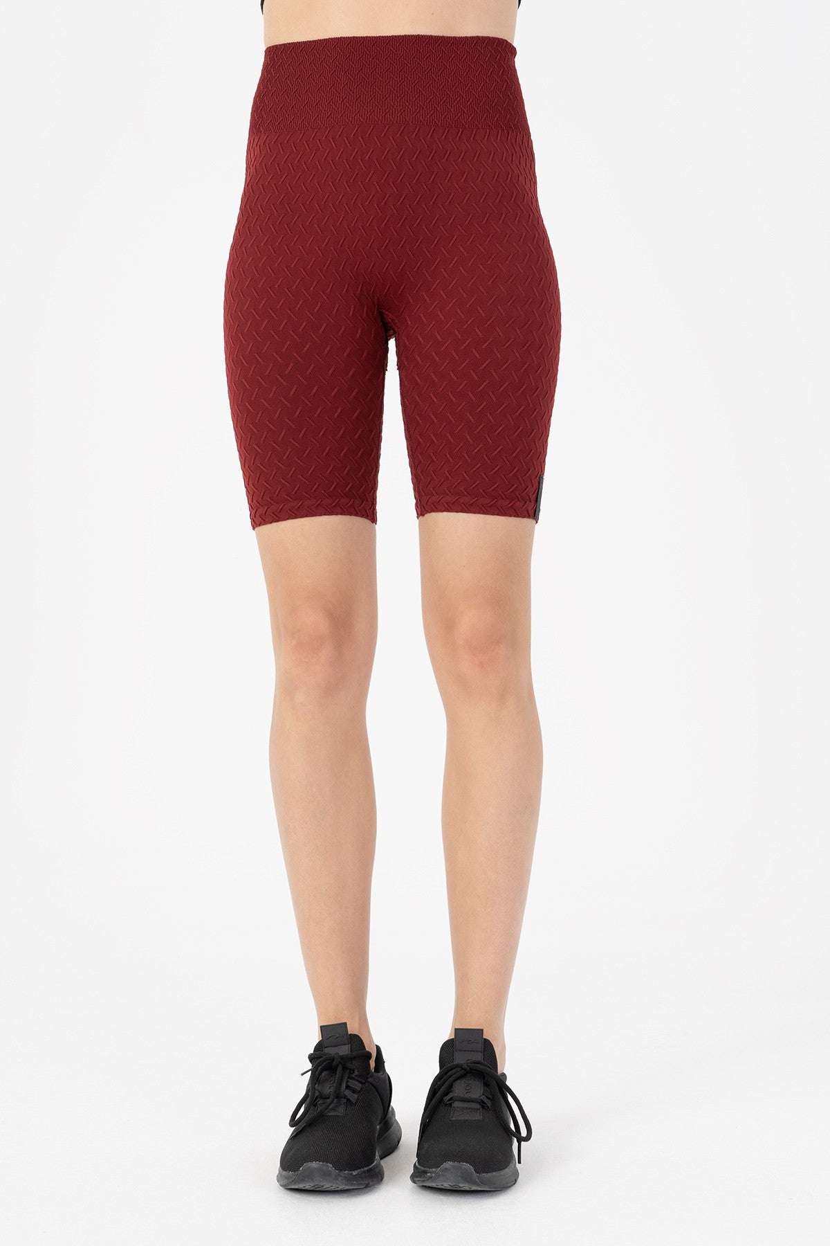Biker Kadın Bordo Şort