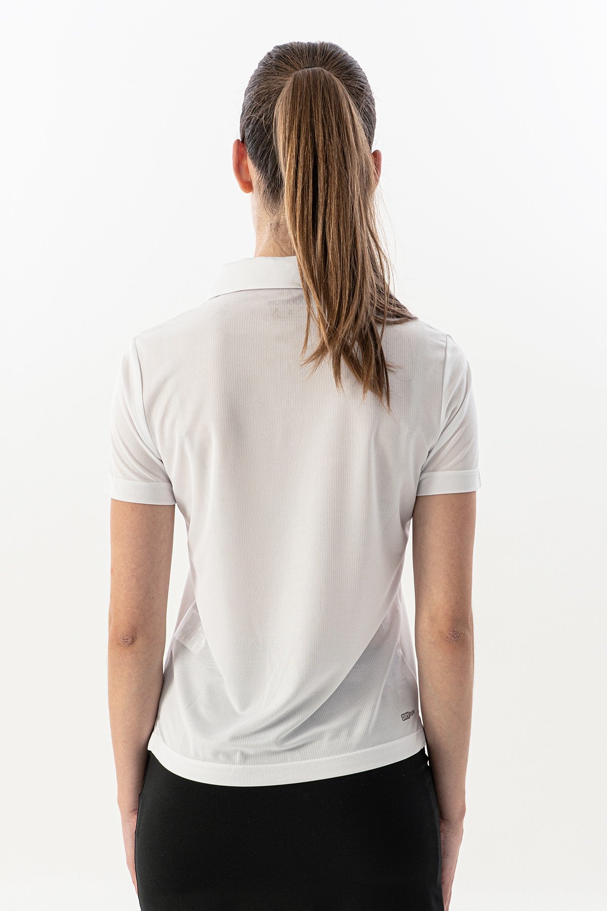 Regular Kadın Polo Yaka Beyaz T-shirt