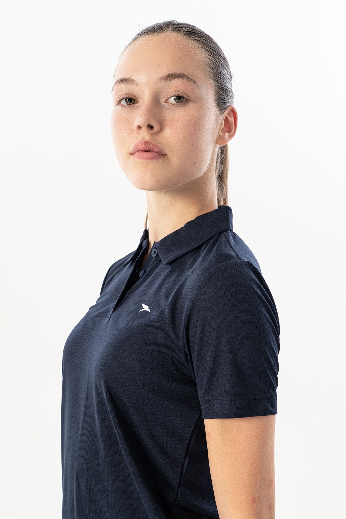Regular Kadın Polo Yaka Lacivert T-shirt
