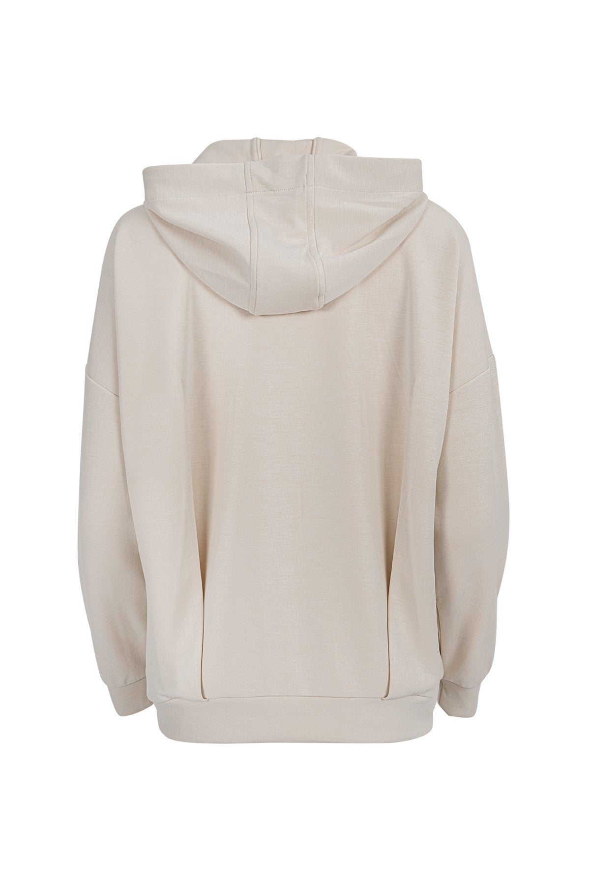 Comfort Kadın Kapüşonlu Ekru Tracktop