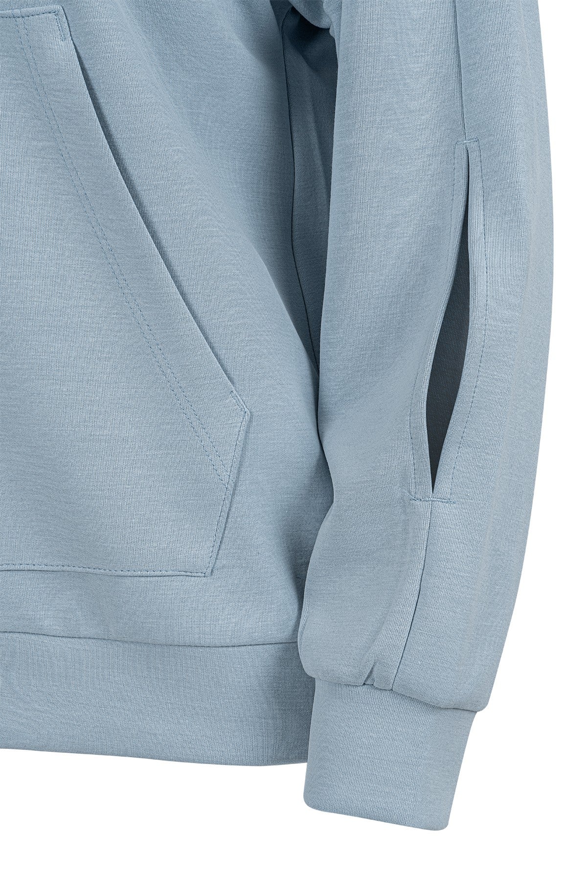 Comfort Kadın Kapüşonlu Mavi Sweatshirt