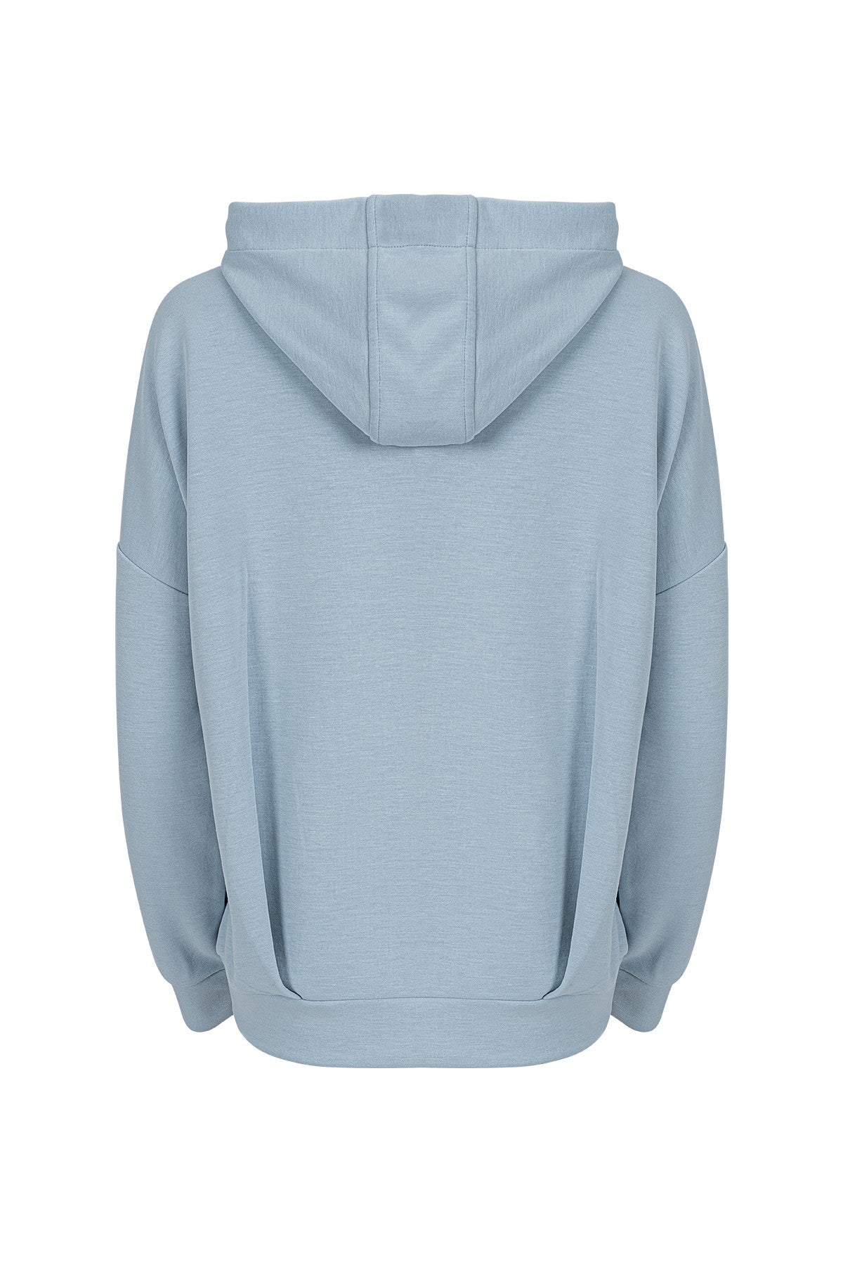 Comfort Kadın Kapüşonlu Mavi Sweatshirt