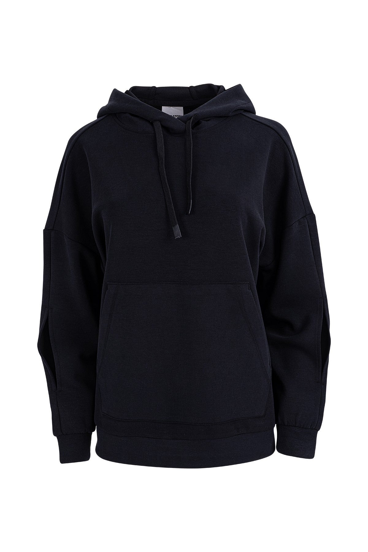 Comfort Kadın Kapüşonlu Siyah Sweatshirt