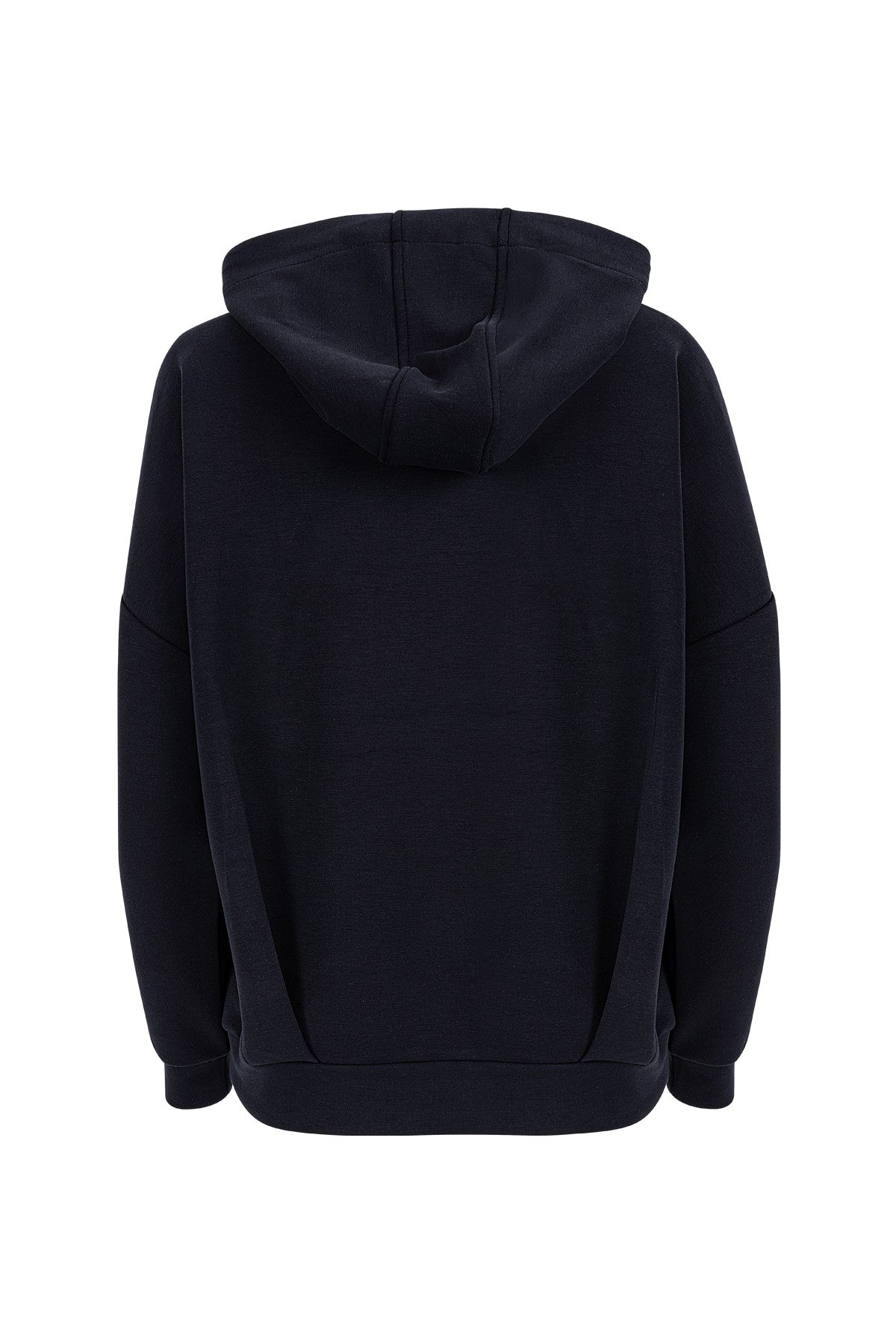 Comfort Kadın Kapüşonlu Siyah Sweatshirt