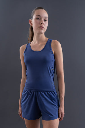 SlimFit Kadın Bisiklet Yaka Mor Atlet