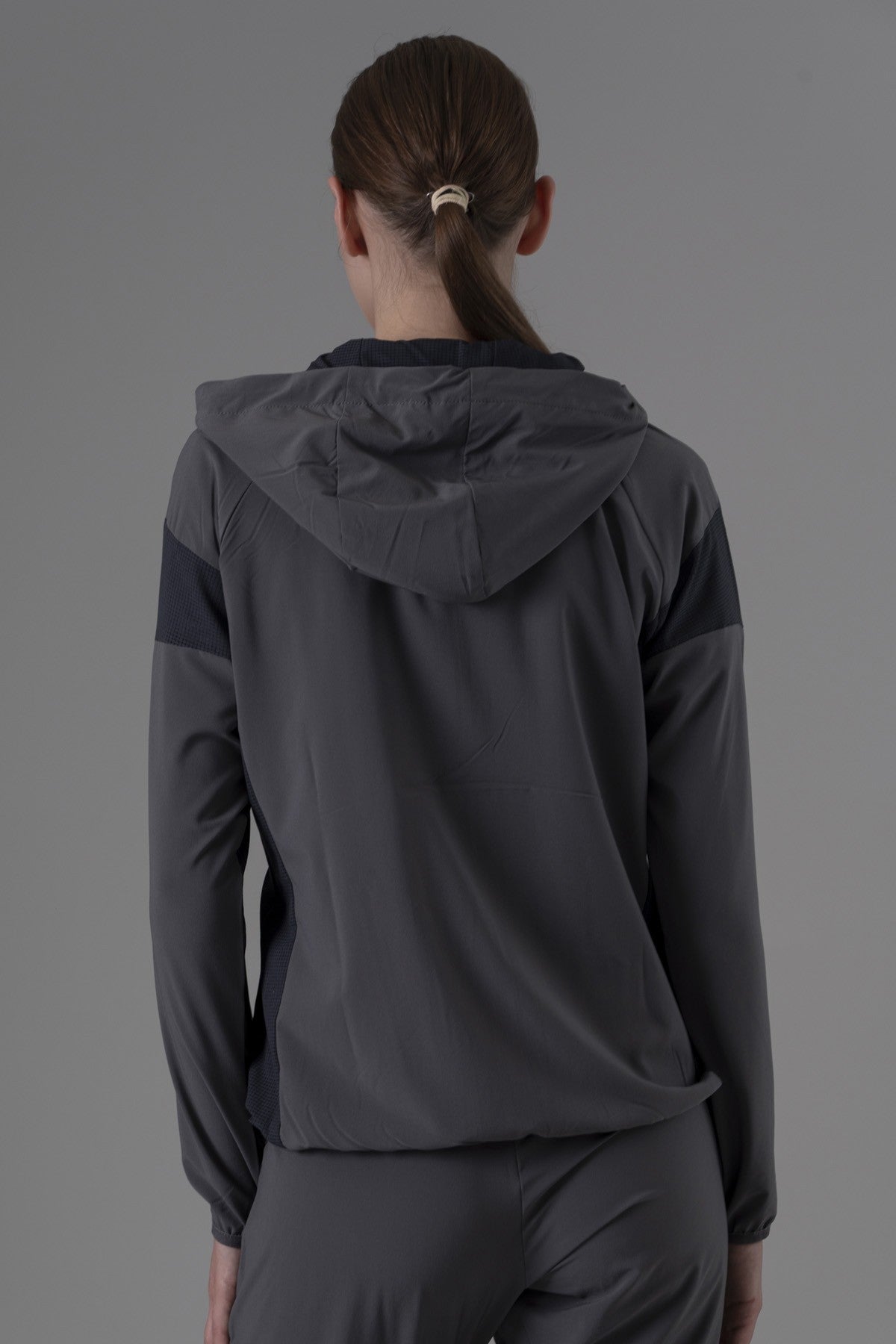 Regular Kadın Kapüşonlu Antrasit Tracktop