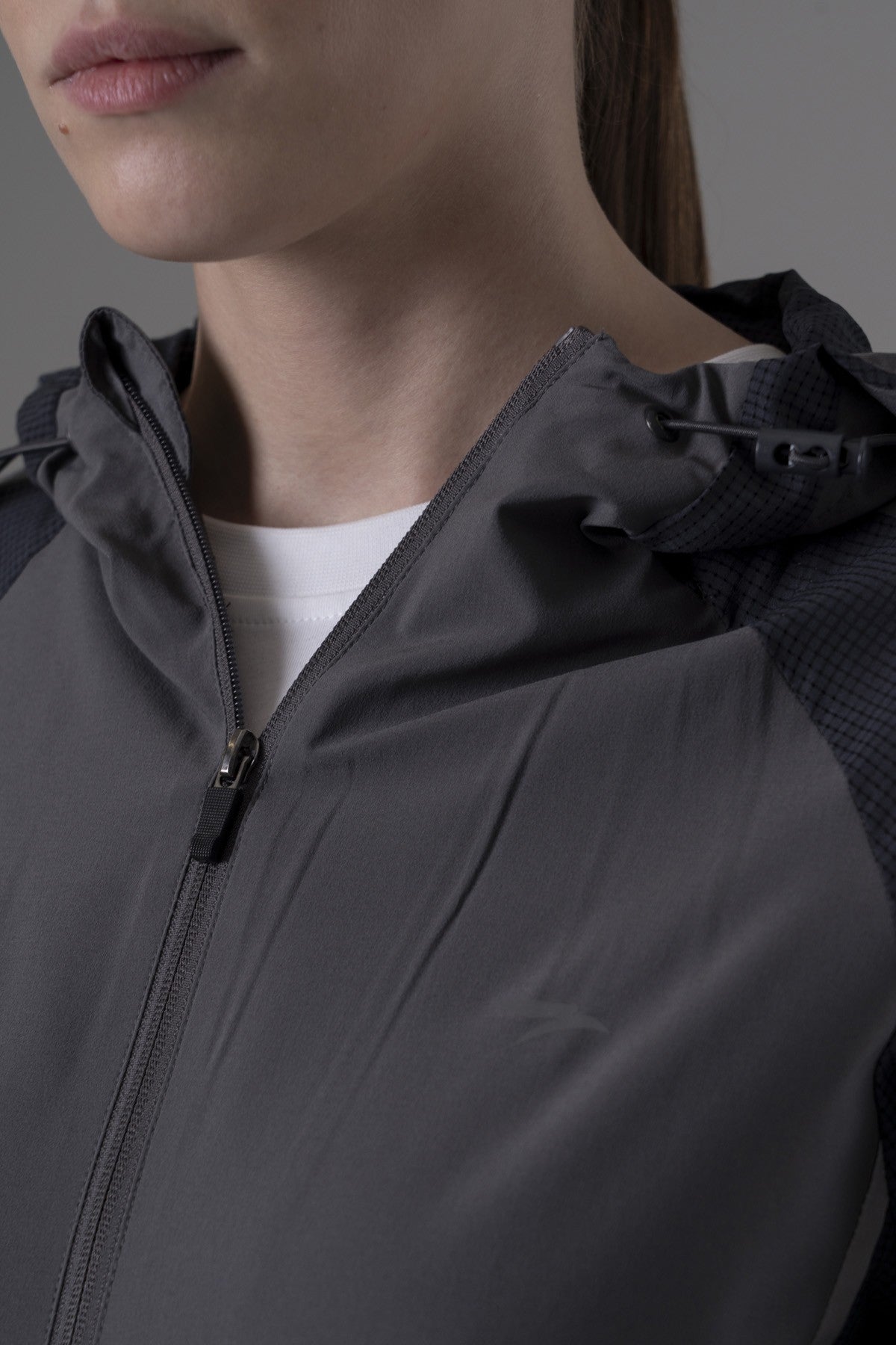 Regular Kadın Kapüşonlu Antrasit Tracktop