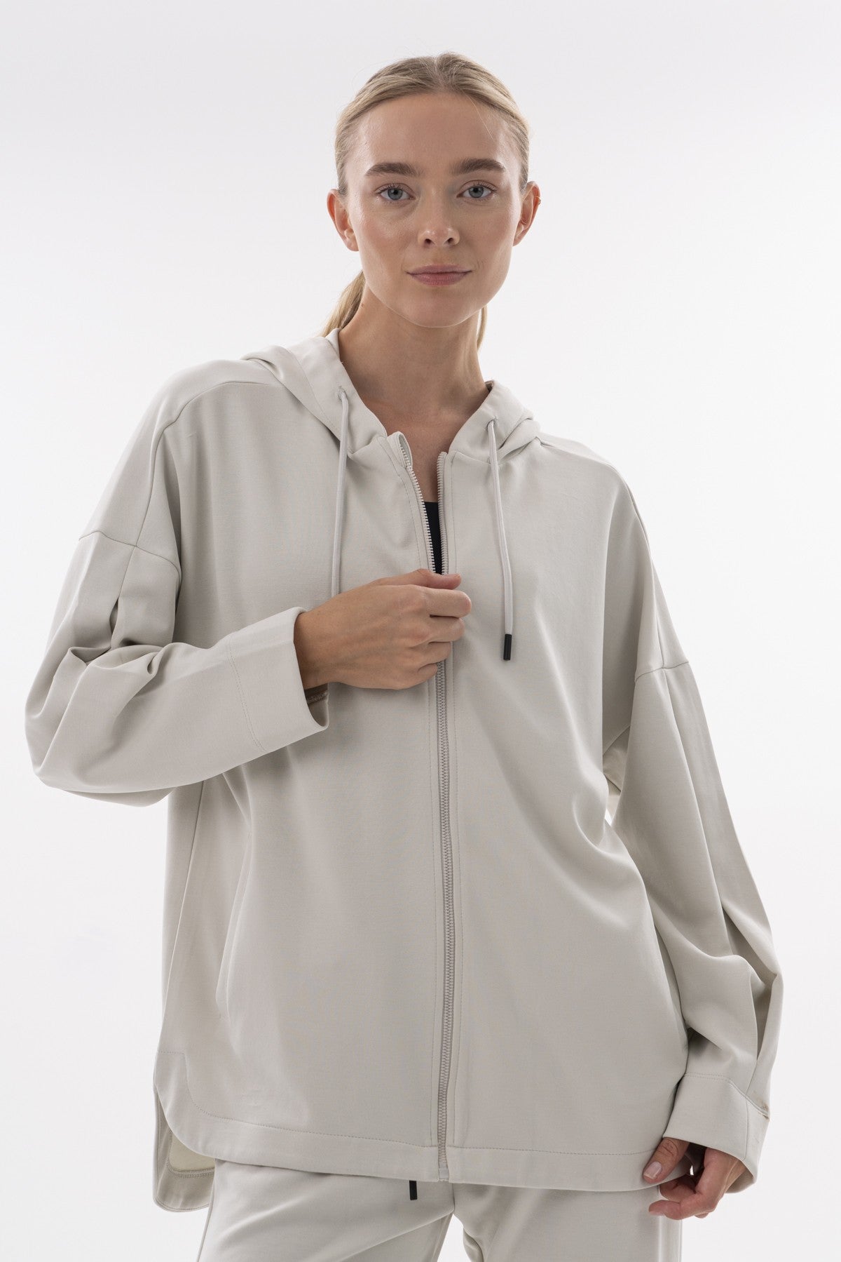 Comfort Kadın Kapüşonlu Taş Tracktop